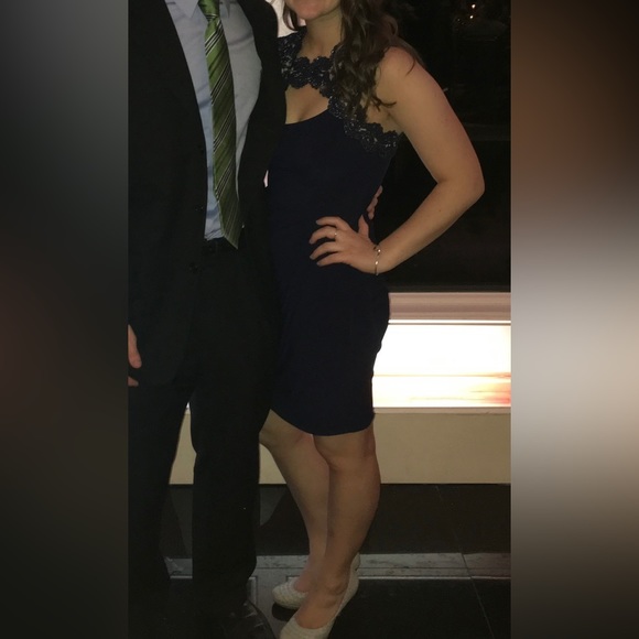 Dark navy formal dress - Picture 4 of 4